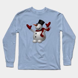 happy snowman Long Sleeve T-Shirt